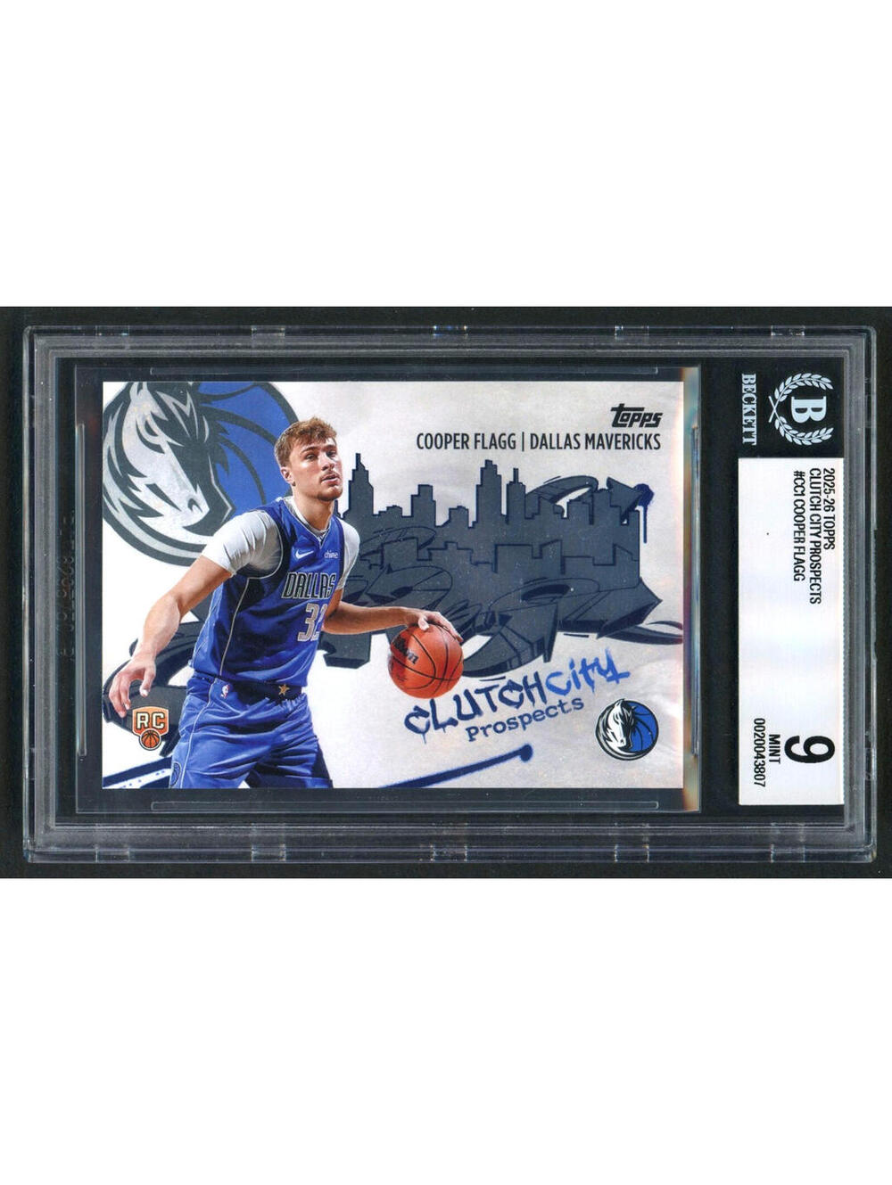 2025-26 Topps Cooper Flagg Clutch City Prospects #CC-1 Rookie (RC) BGS 9 Mint